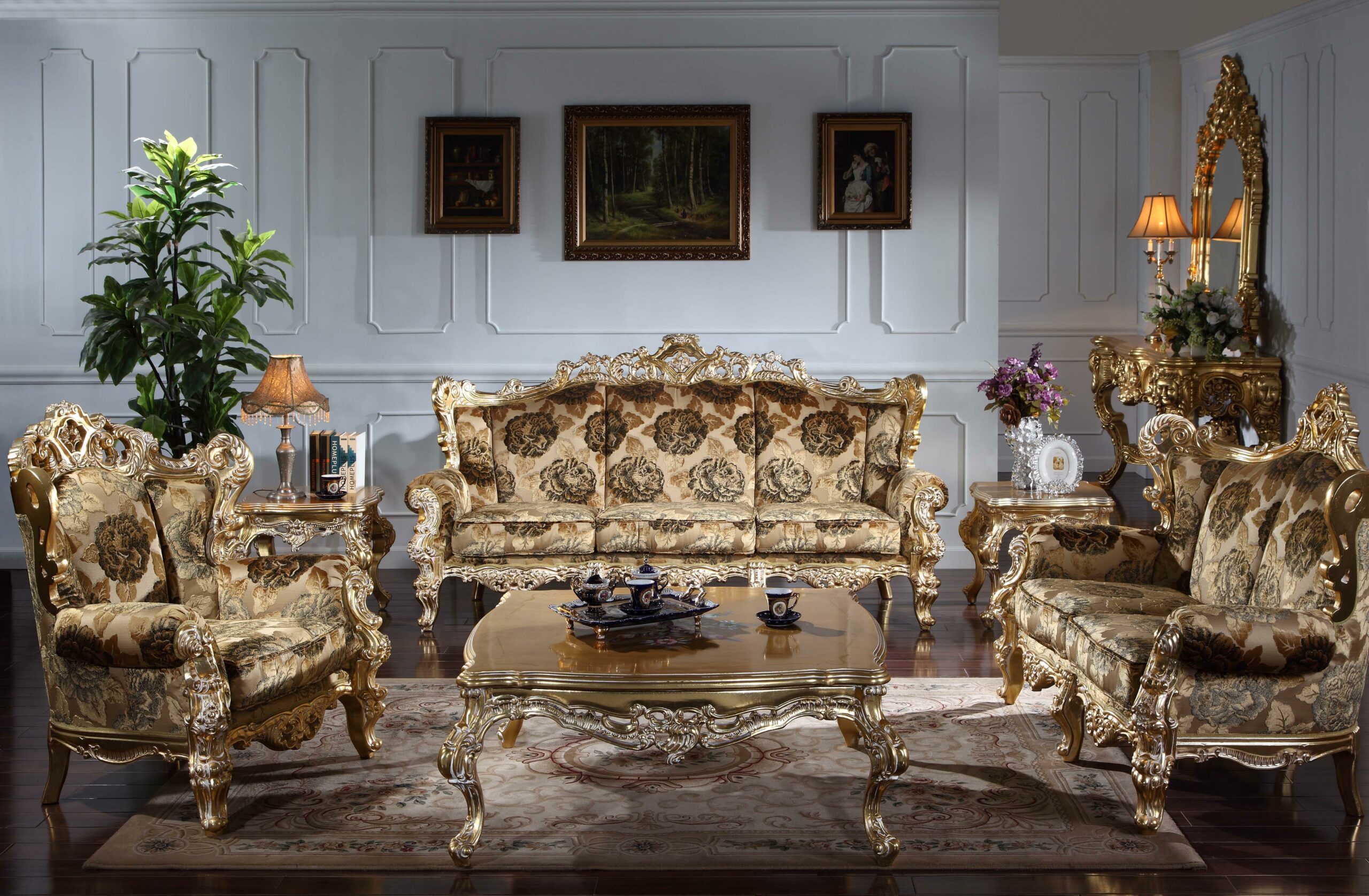 baroque living room furniture